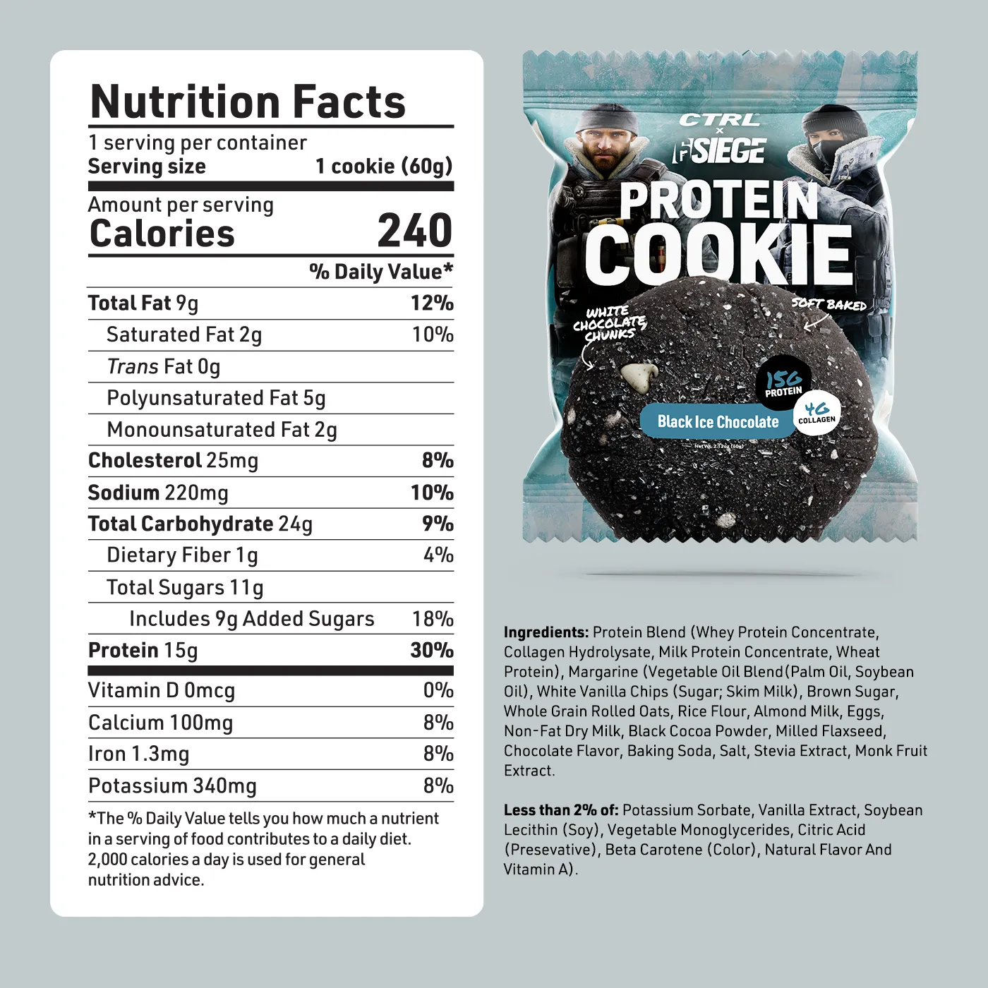 Black Ice Chocolate - Protein Cookie (1 Cookie) - Image 4