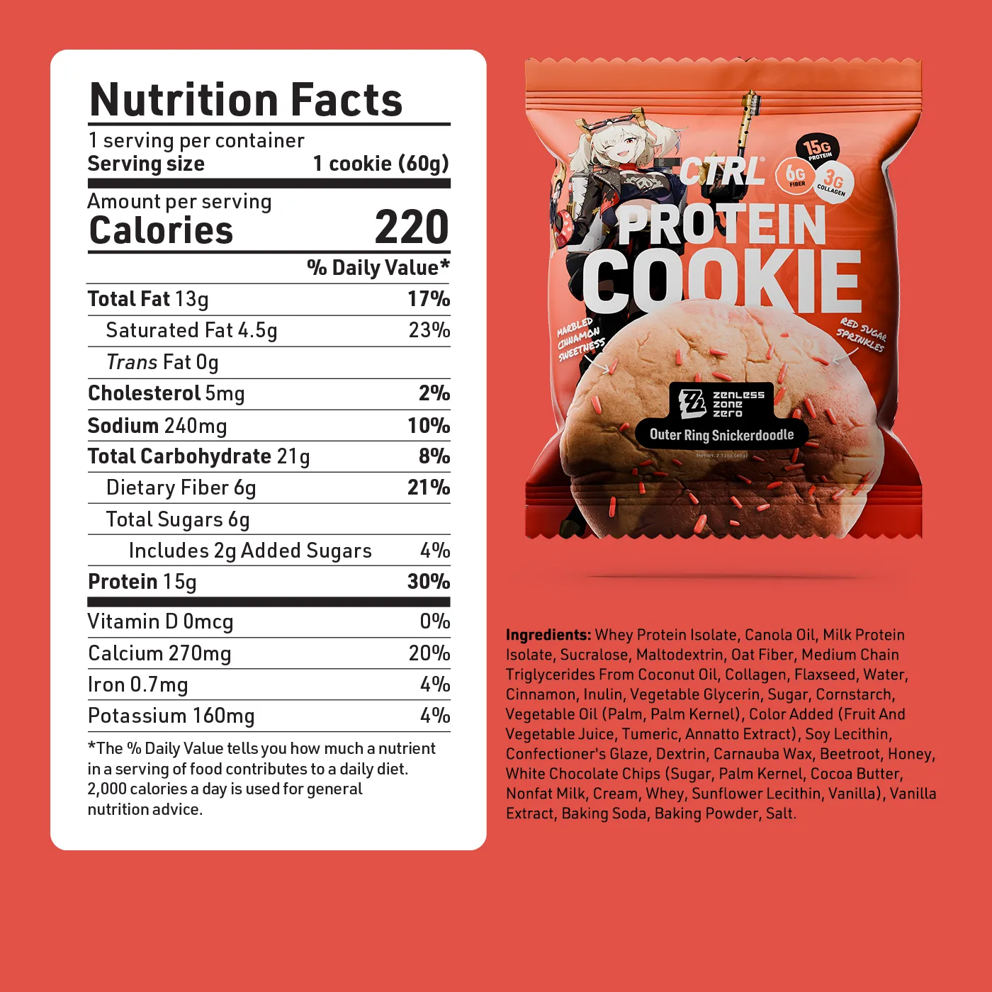 Outer Ring Snickerdoodle - Protein Cookie (1 Cookie) - Image 4